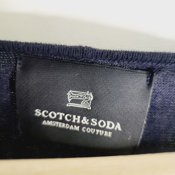 Scotch & Soda Amsterdam Couture Dark Navy Blue Sweater - Picture 2 of 6